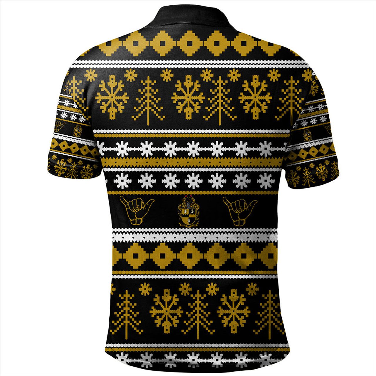 Alpha Phi Alpha Polo Shirt Christmas Style Grunge
