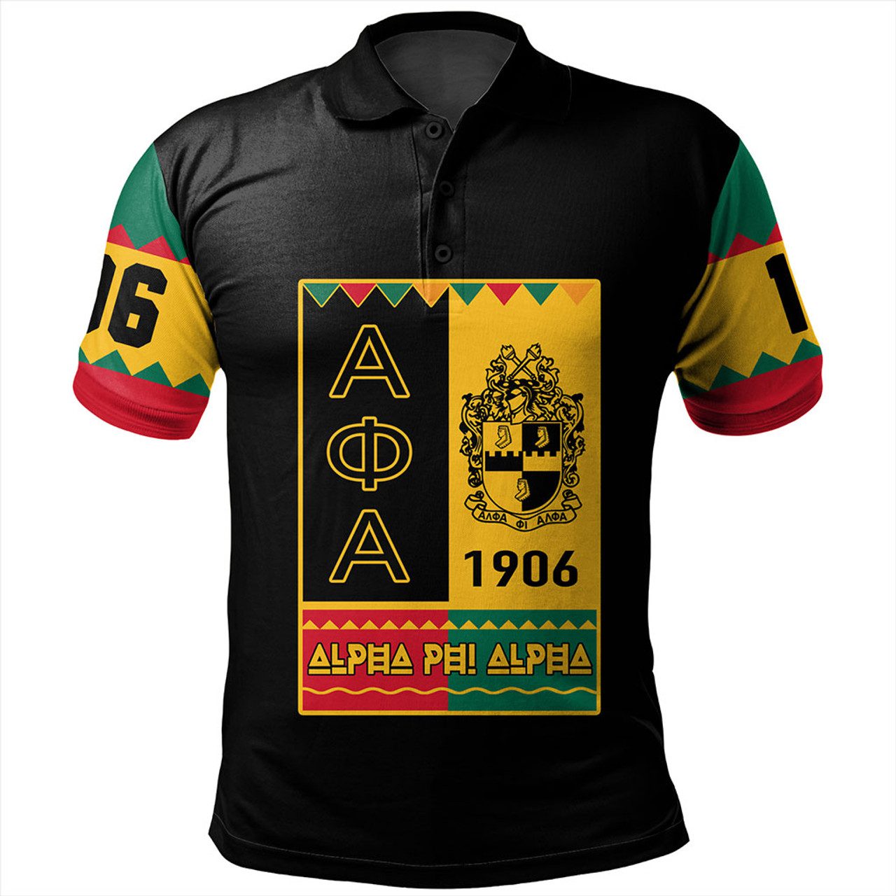 Alpha Phi Alpha Polo Shirt Black History Month