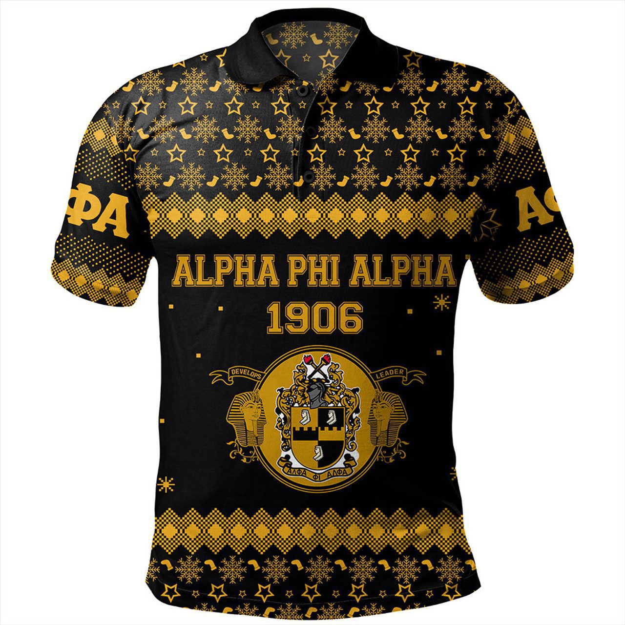 Alpha Phi Alpha Polo Shirt Christmas Greek Life