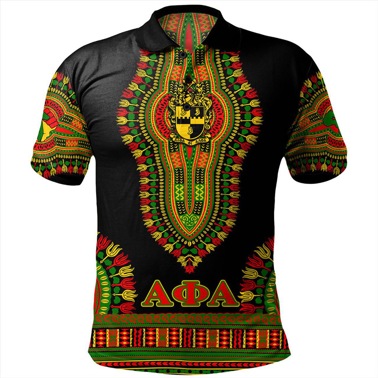Alpha Phi Alpha Polo Shirt Dashiki Juneteenth