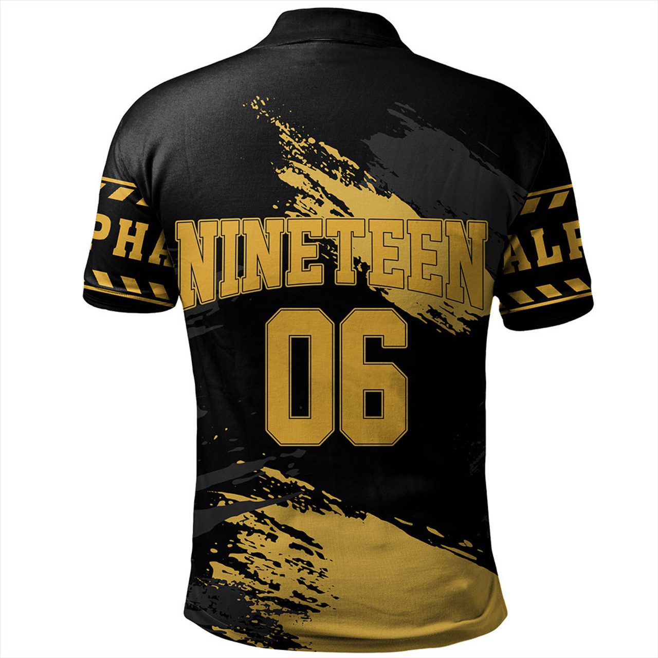 Alpha Phi Alpha Polo Shirt Nickname Style Grunge