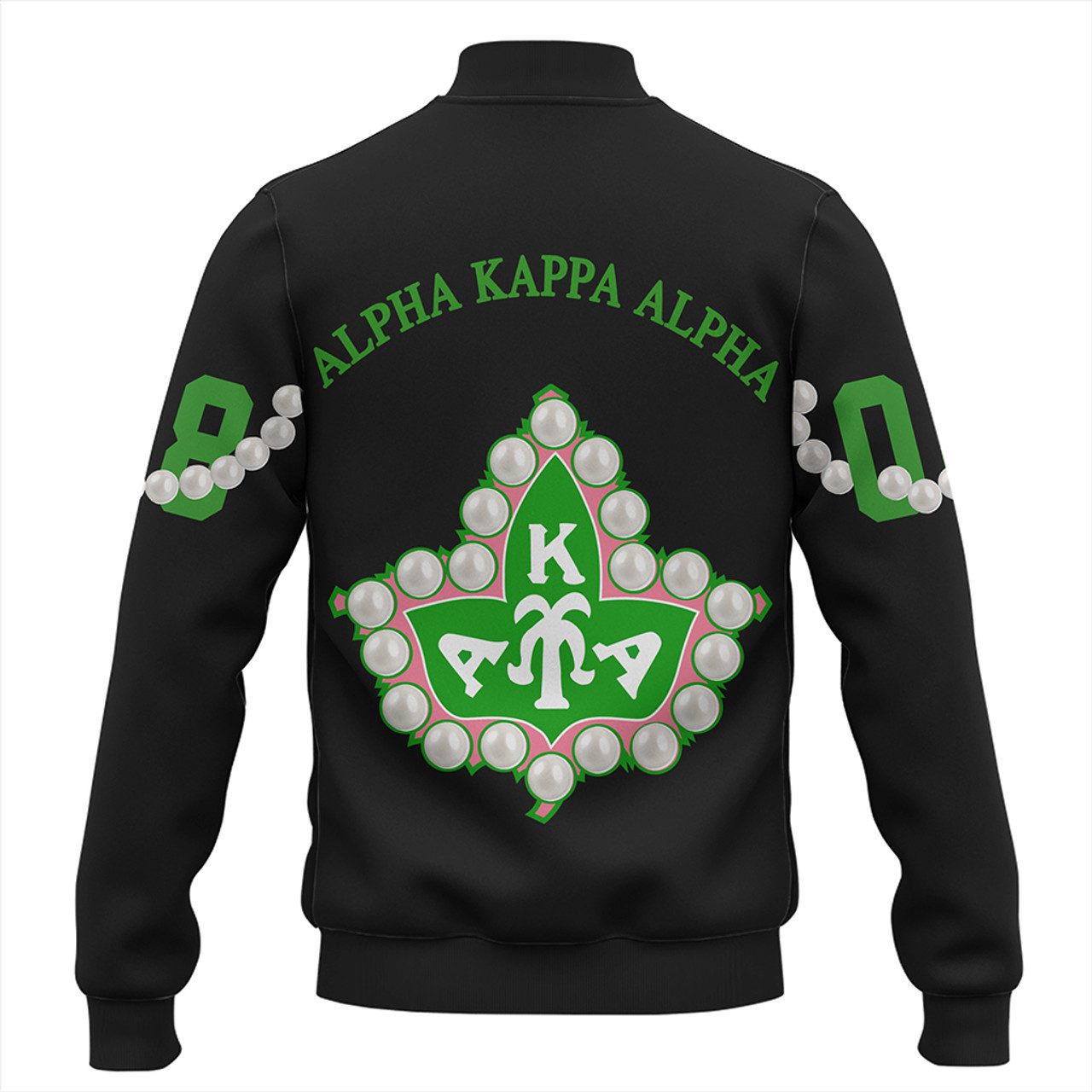 Alpha Kappa Alpha Baseball Jacket Pearls