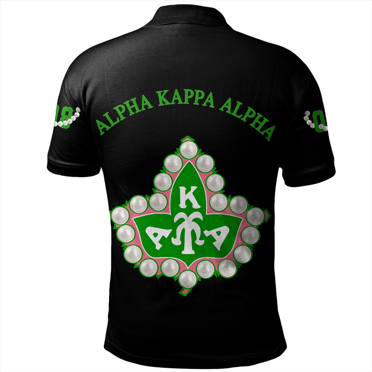 Alpha Kappa Alpha Polo Shirt Pearls