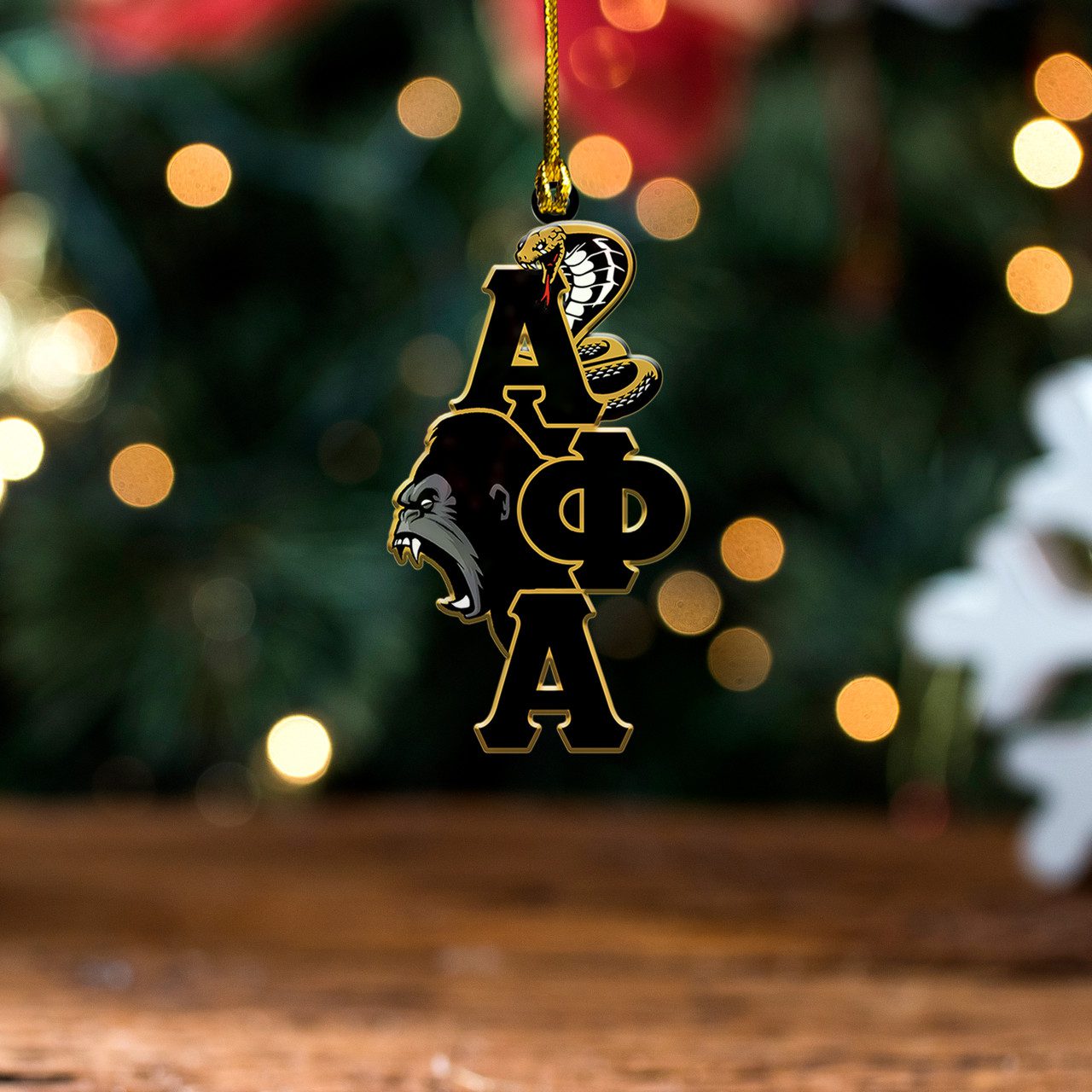 Alpha Phi Alpha Acrylic Ornament Sphix