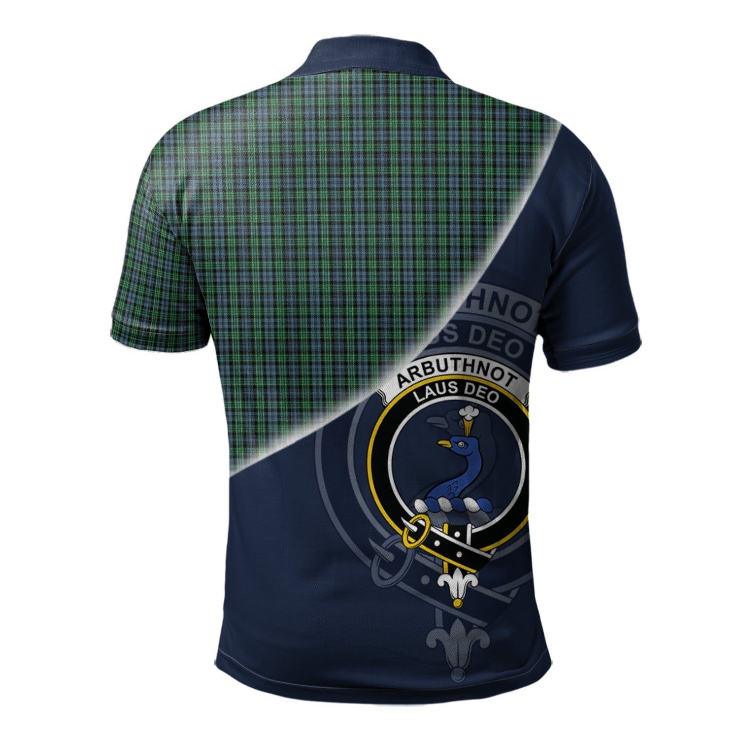 Arbuthnot Clan Scotland Golf Polo, Tartan Mens Polo Shirts with Scottish Flag Half Style K23
