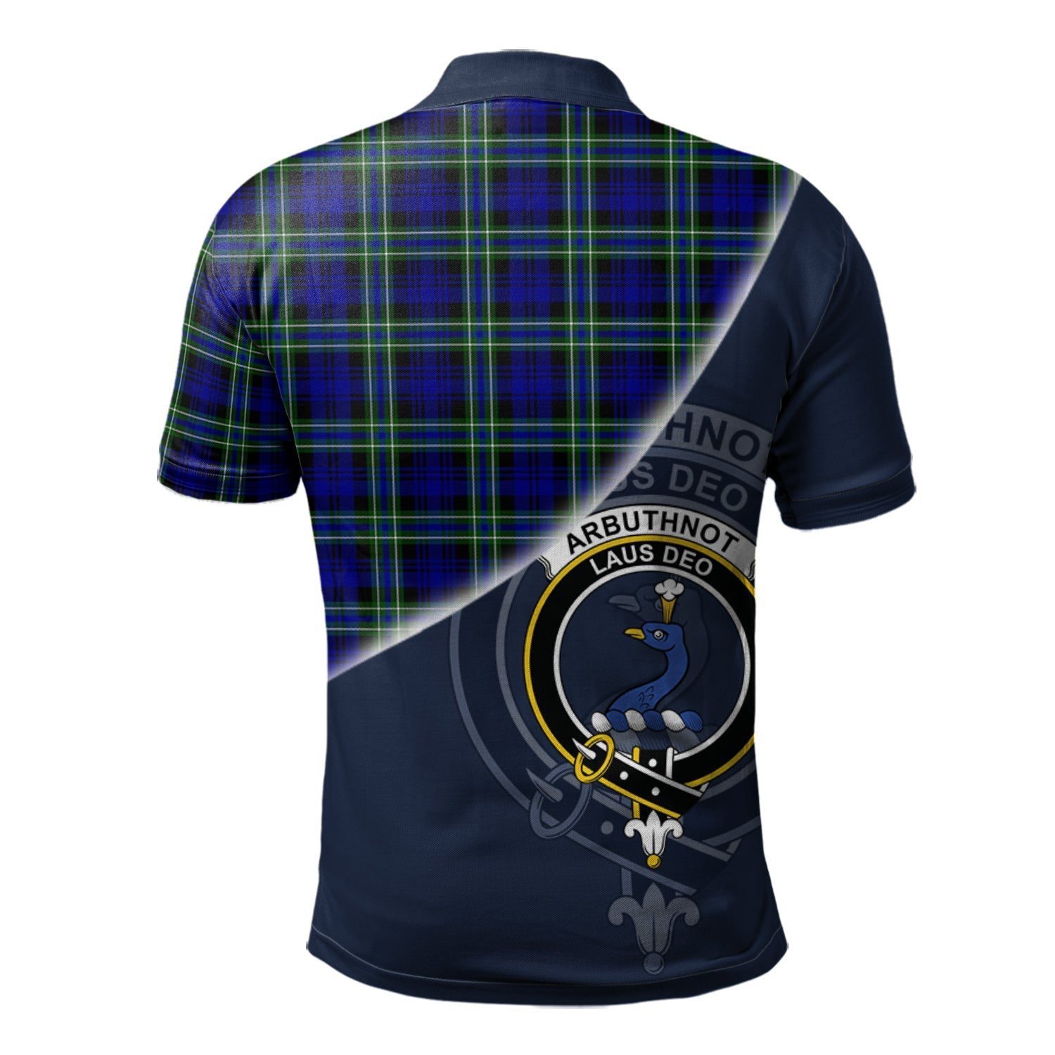 Arbuthnot Modern Clan Scotland Golf Polo, Tartan Mens Polo Shirts with Scottish Flag Half Style K23