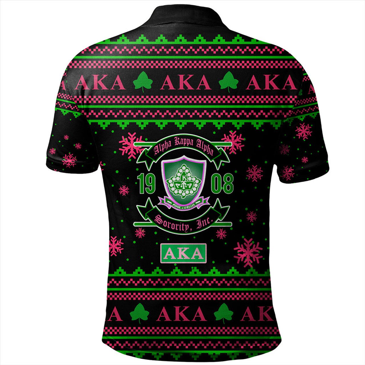Alpha Kappa Alpha Polo Shirt Christmas Founded 1908