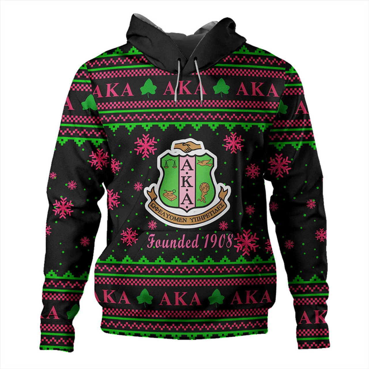 Alpha Kappa Alpha Hoodie Christmas Founded 1908