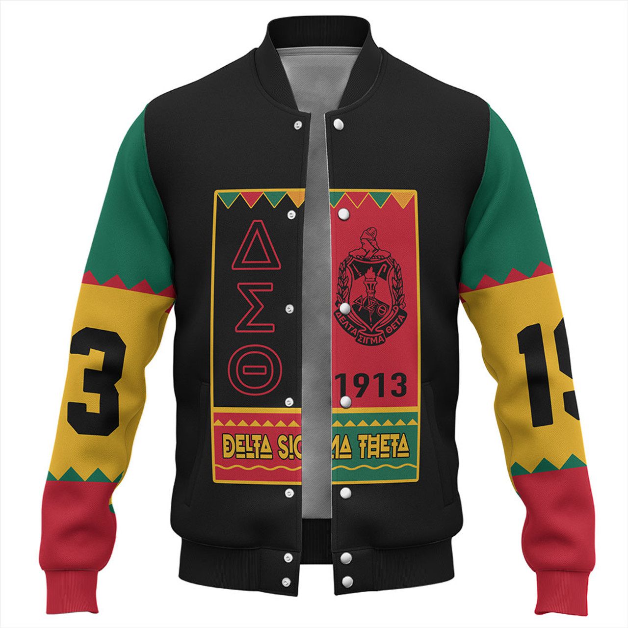 Delta Sigma Theta Baseball Jacket Black History Month