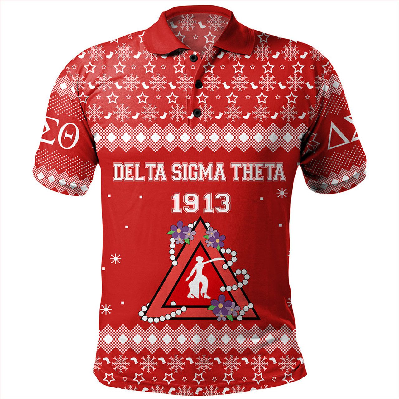 Delta Sigma Theta Polo Shirt Christmas Greek Life