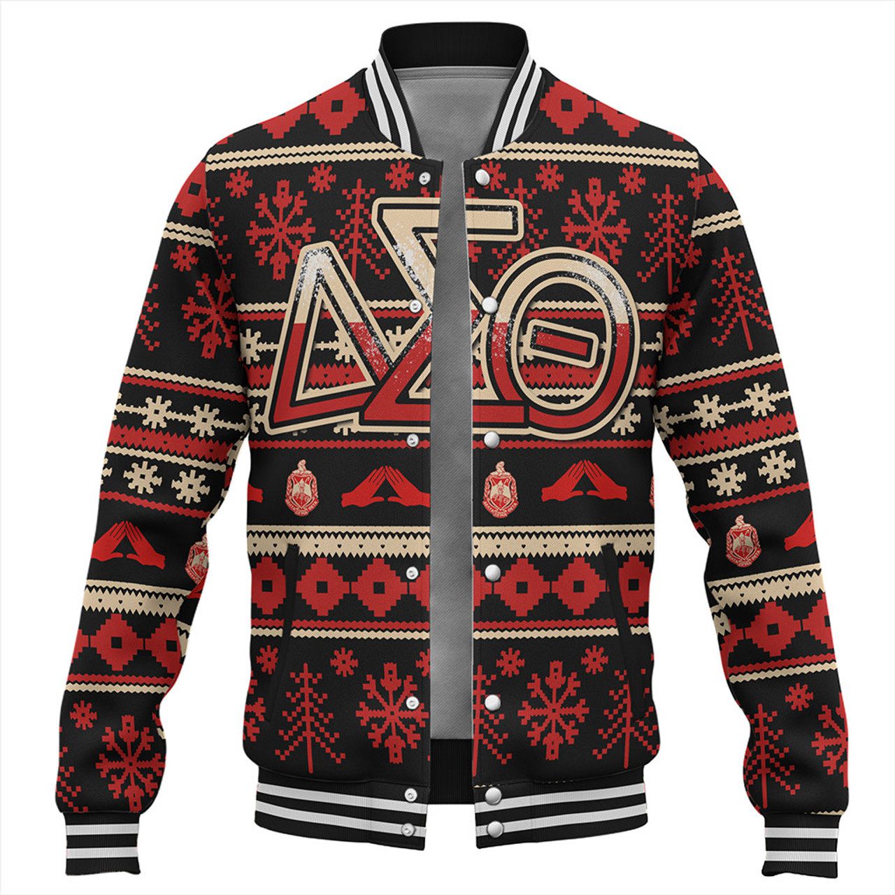 Delta Sigma Theta Baseball Jacket Christmas Style Grunge