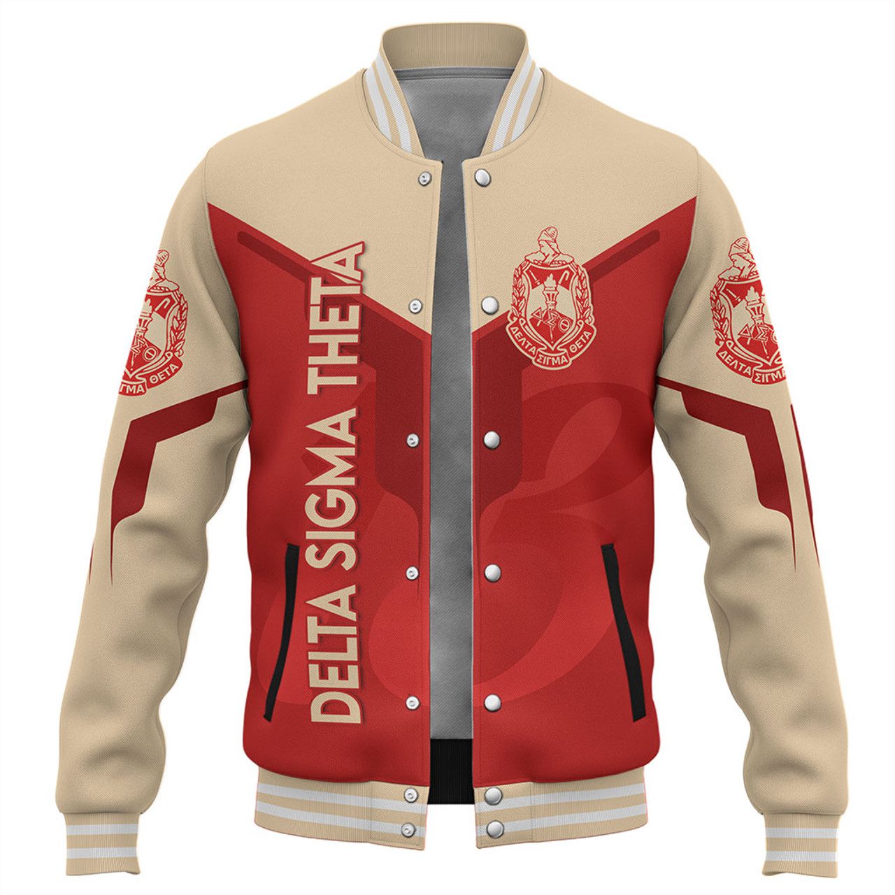 Delta Sigma Theta Baseball Jacket Dringking Style