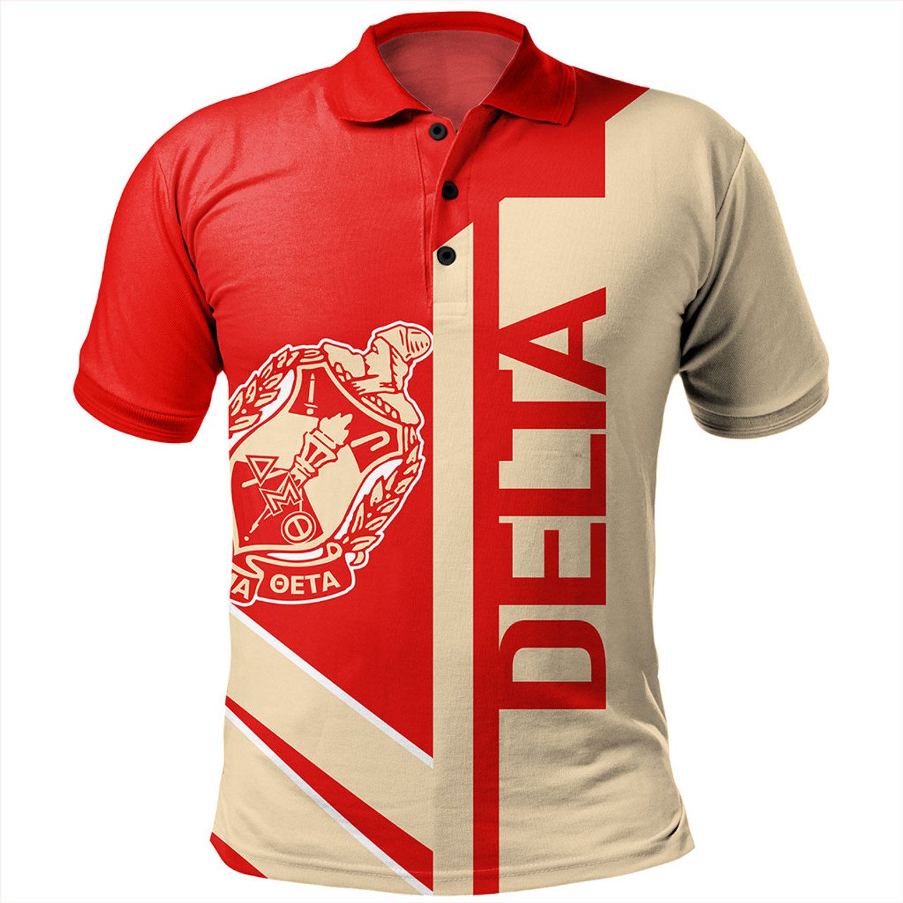 Delta Sigma Theta Polo Shirt Half Concept
