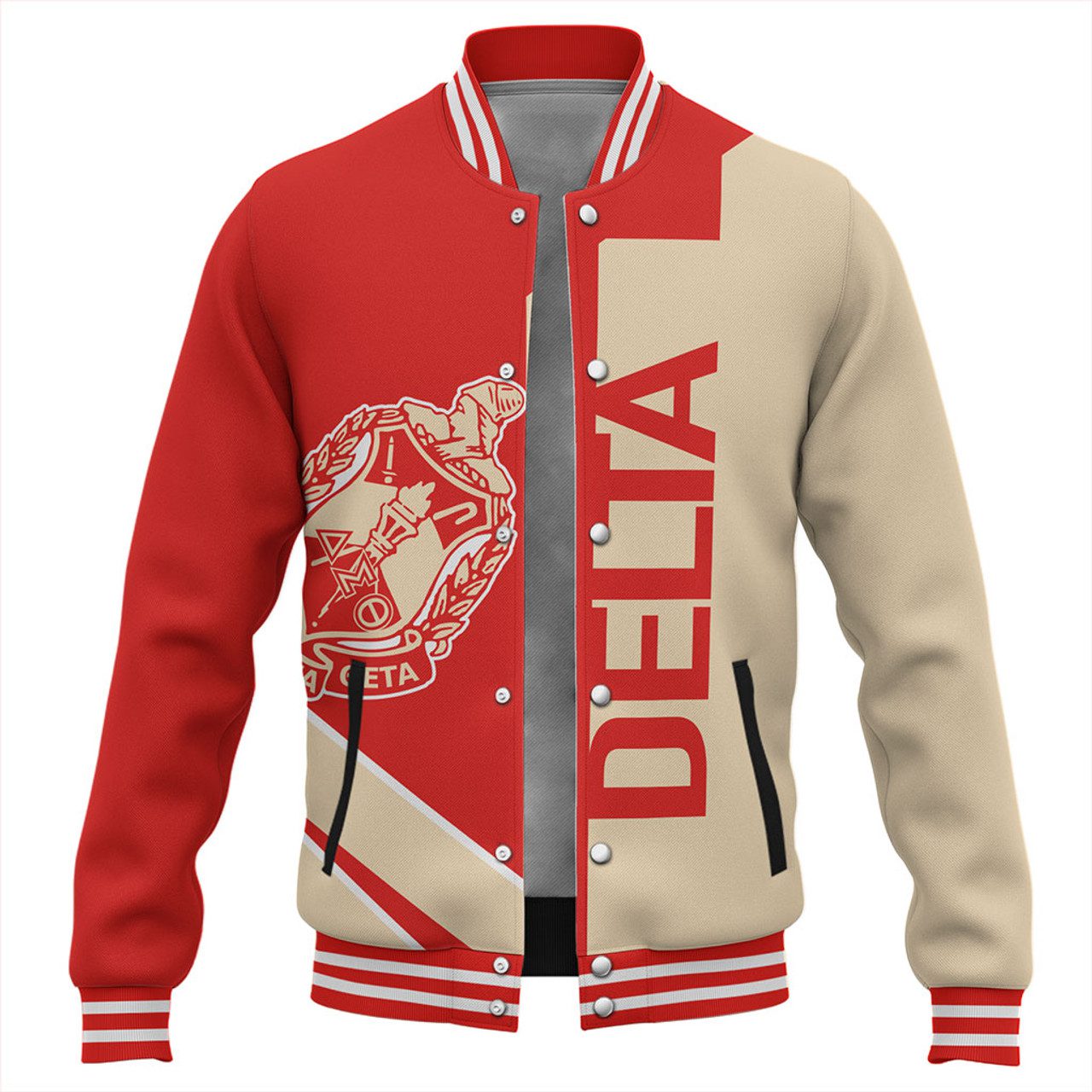 Delta Sigma Theta Baseball Jacket Half Concept