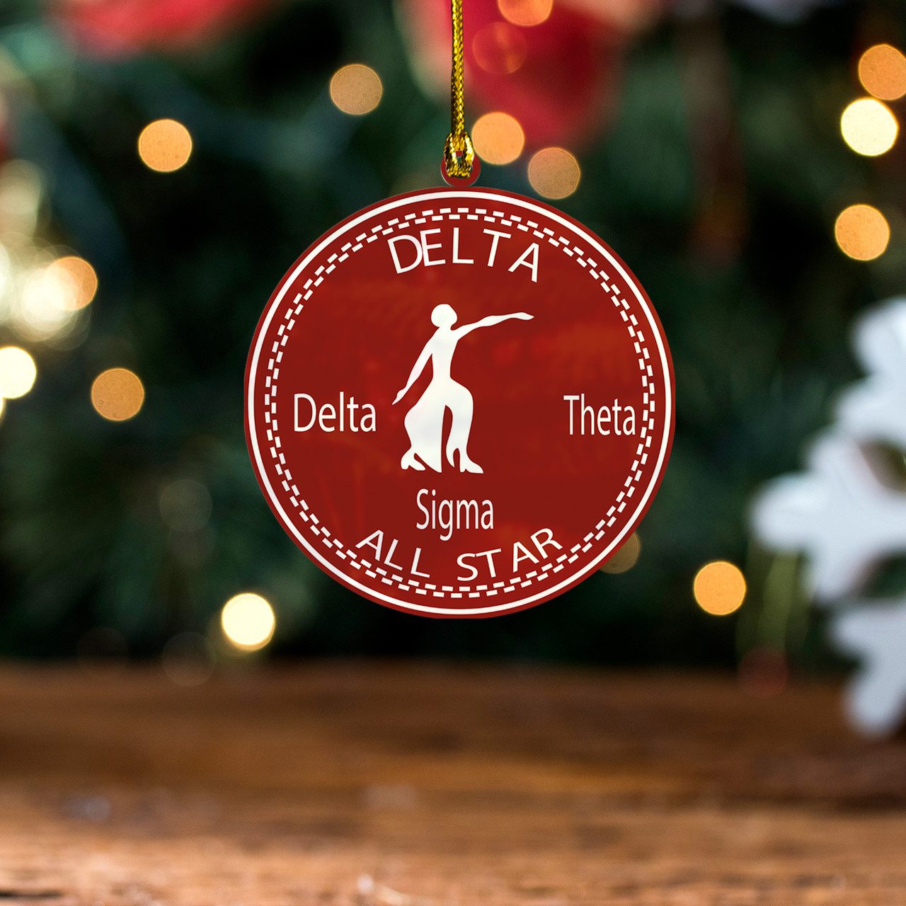 Delta Sigma Theta Acrylic Ornament All Star