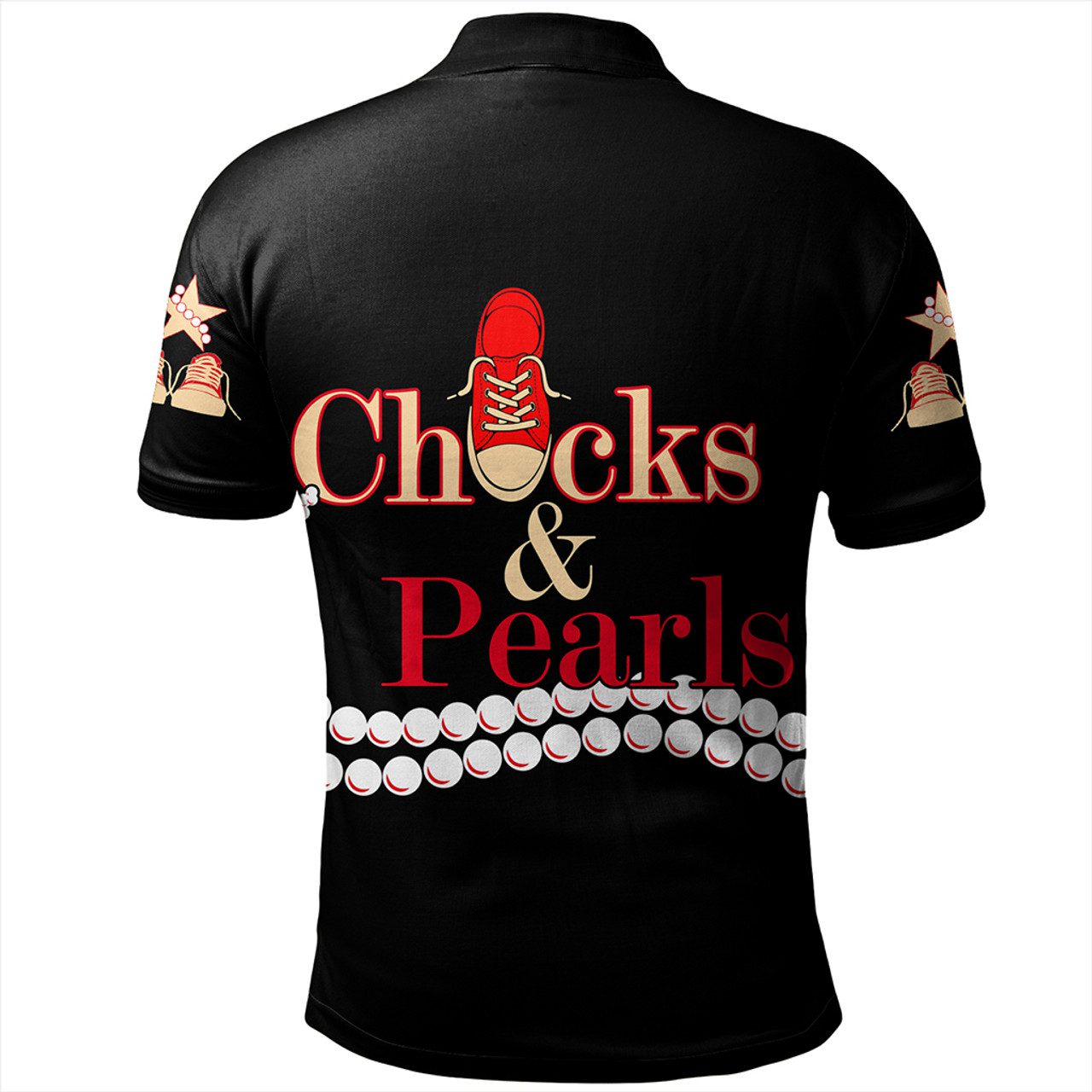Delta Sigma Theta Polo Shirt K.H Chuck And Pearls
