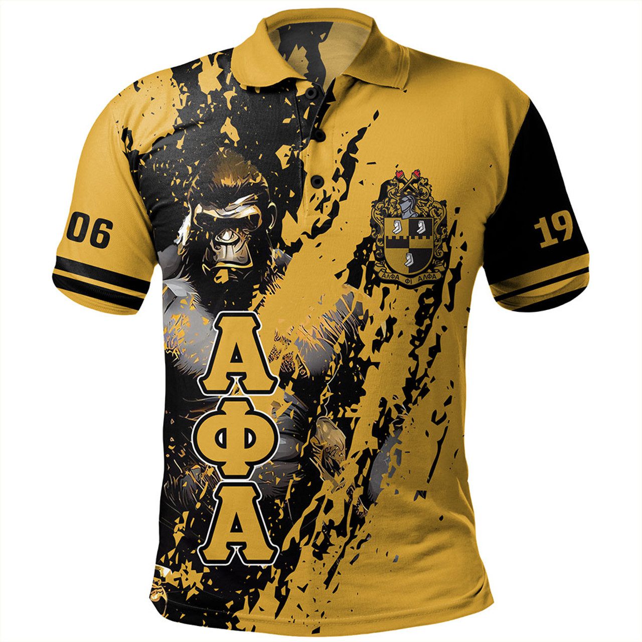 Alpha Phi Alpha Polo Shirt Gorilla Idea Fraternity