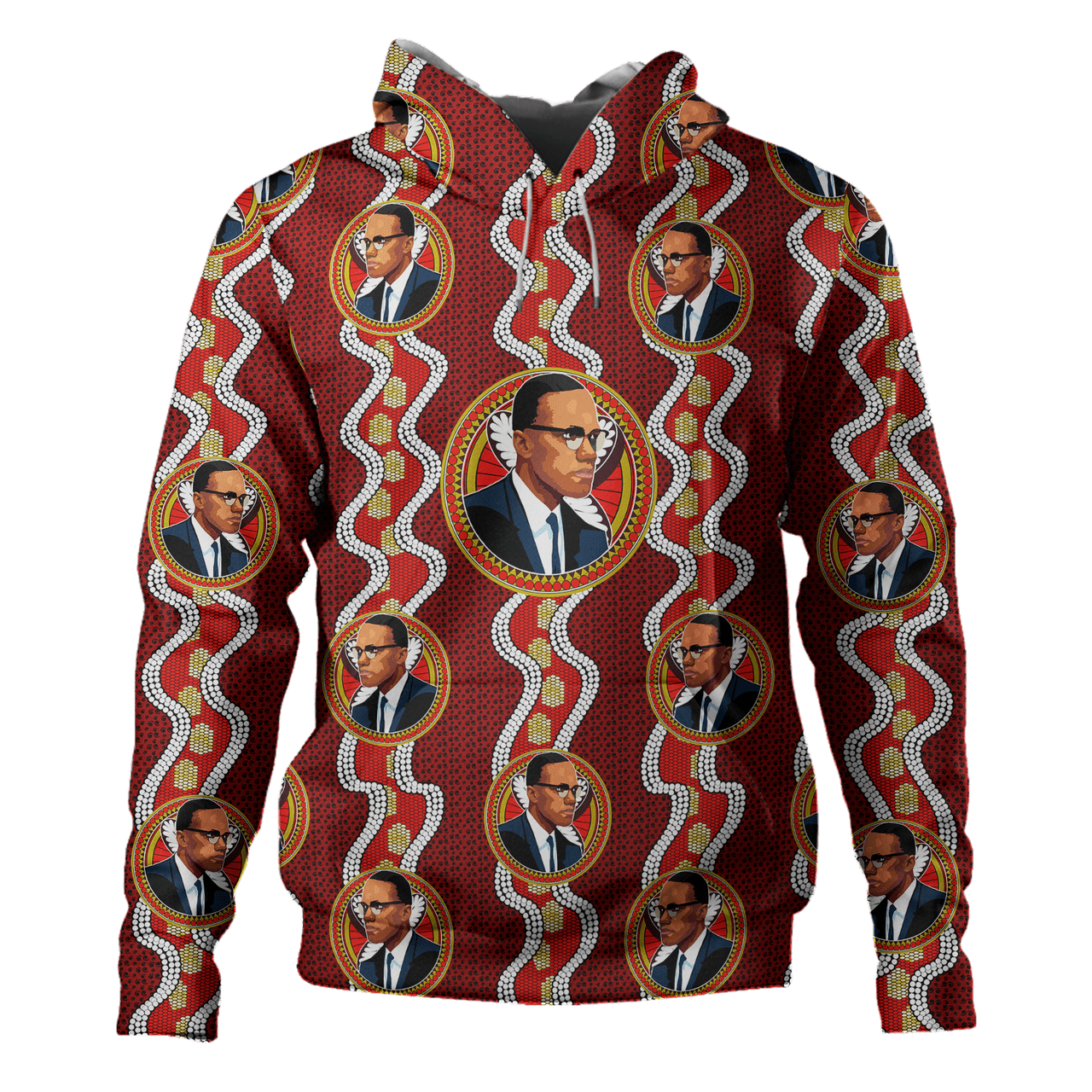 Africa Hoodie Malcolm X Fabric