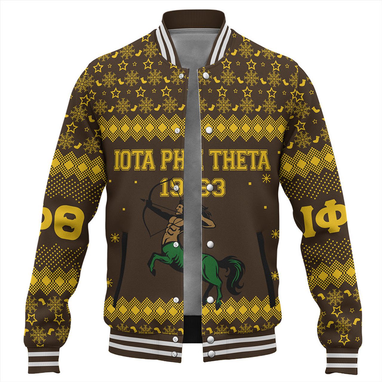 Iota Phi Theta Baseball Jacket Christmas Greek Life