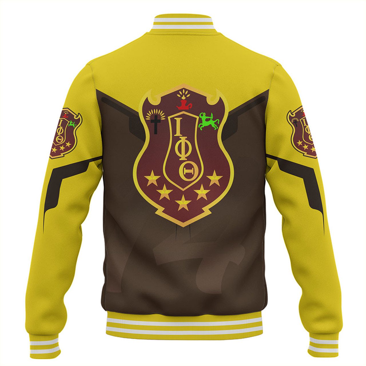 Iota Phi Theta Baseball Jacket Dringking Style