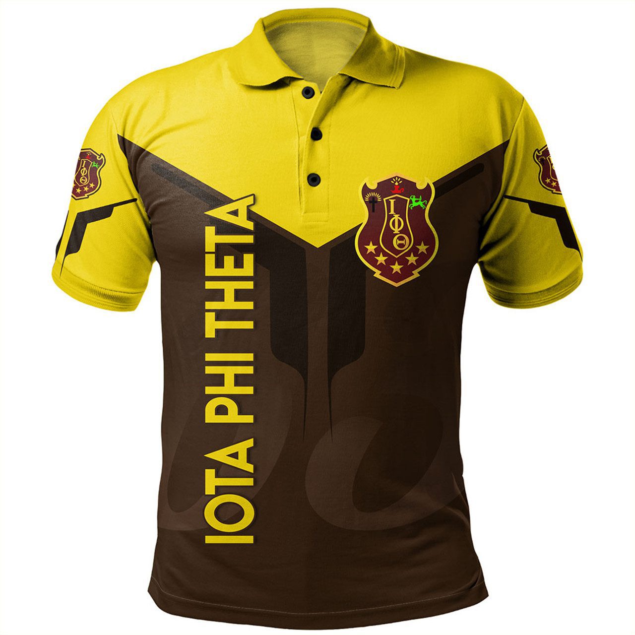 Iota Phi Theta Polo Shirt Dringking Style