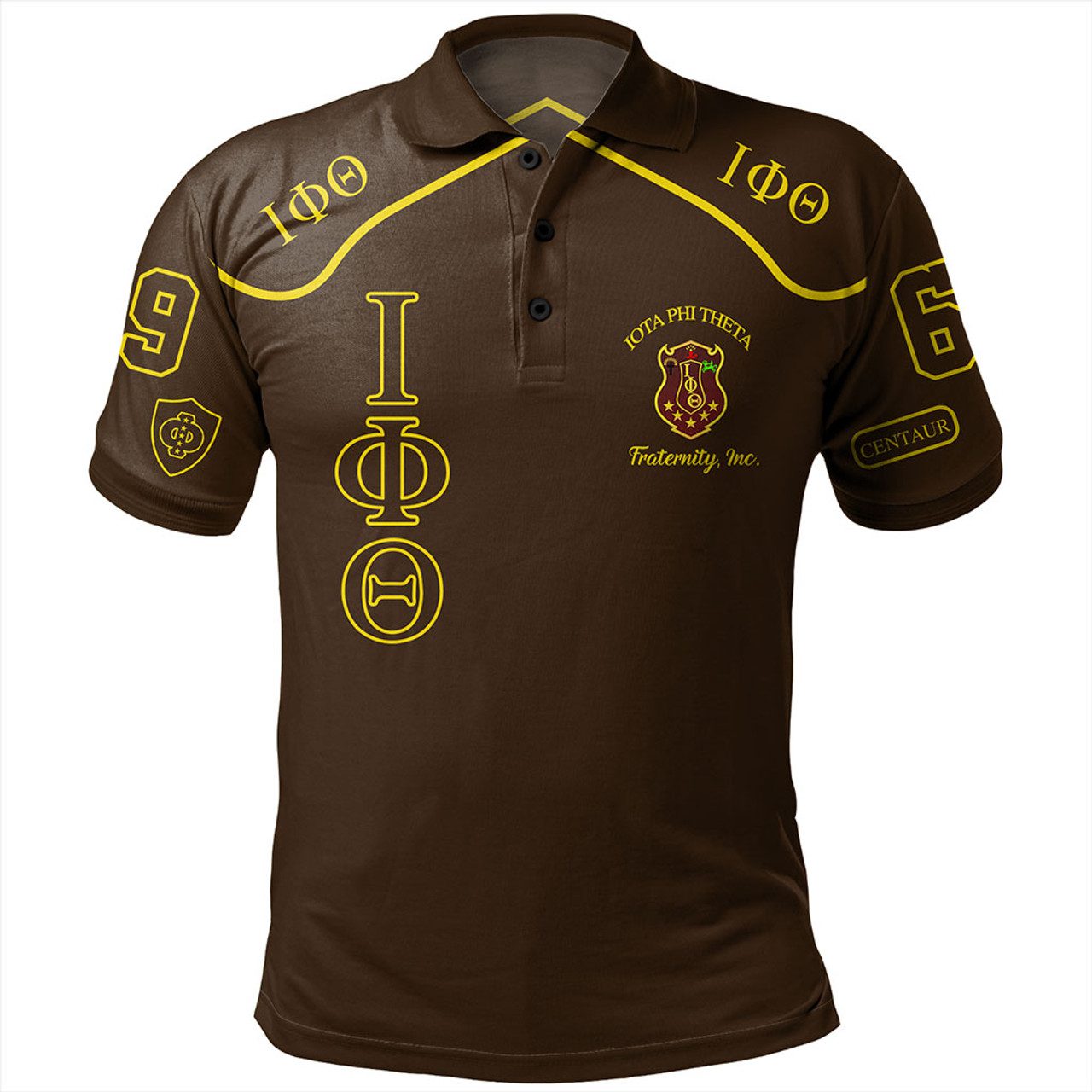 Iota Phi Theta Polo Shirt Greek Fraternity Style