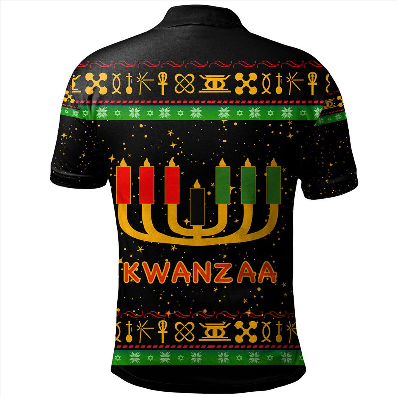 Kwanzaa Polo Shirt Africa Culture Pattern Christmas