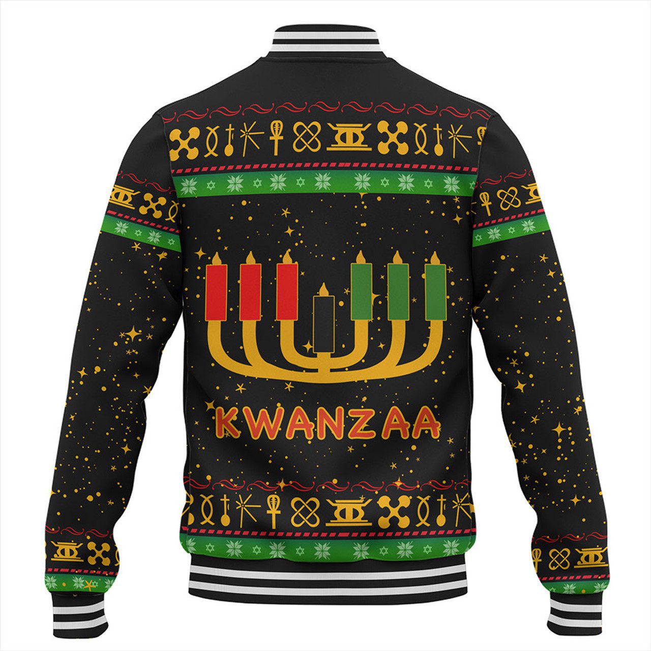 Kwanzaa Baseball Jacket Africa Culture Pattern Christmas