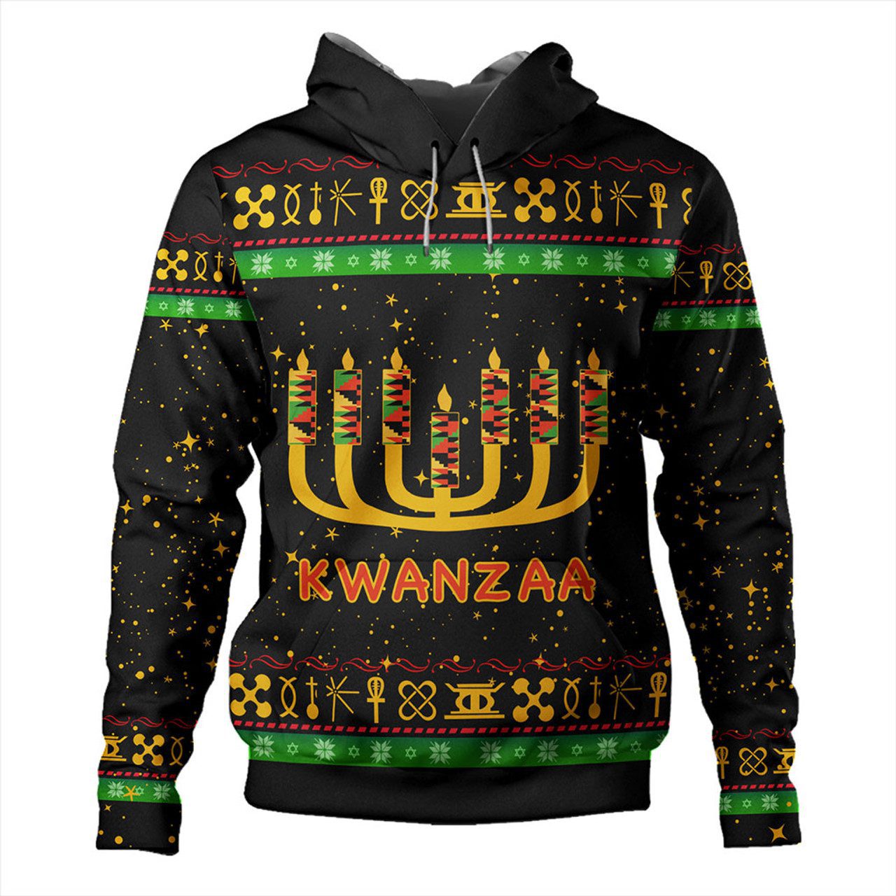 Kwanzaa Hoodie Africa Culture Pattern Christmas