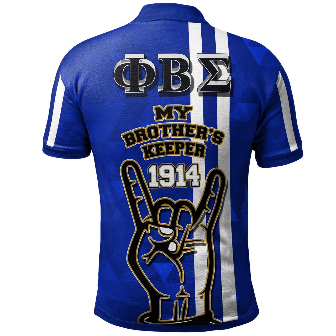 Phi Beta Sigma Polo Shirt – Custom Phi Beta Sigma Hand My Brother’s Keeper 1914 Polo Shirt