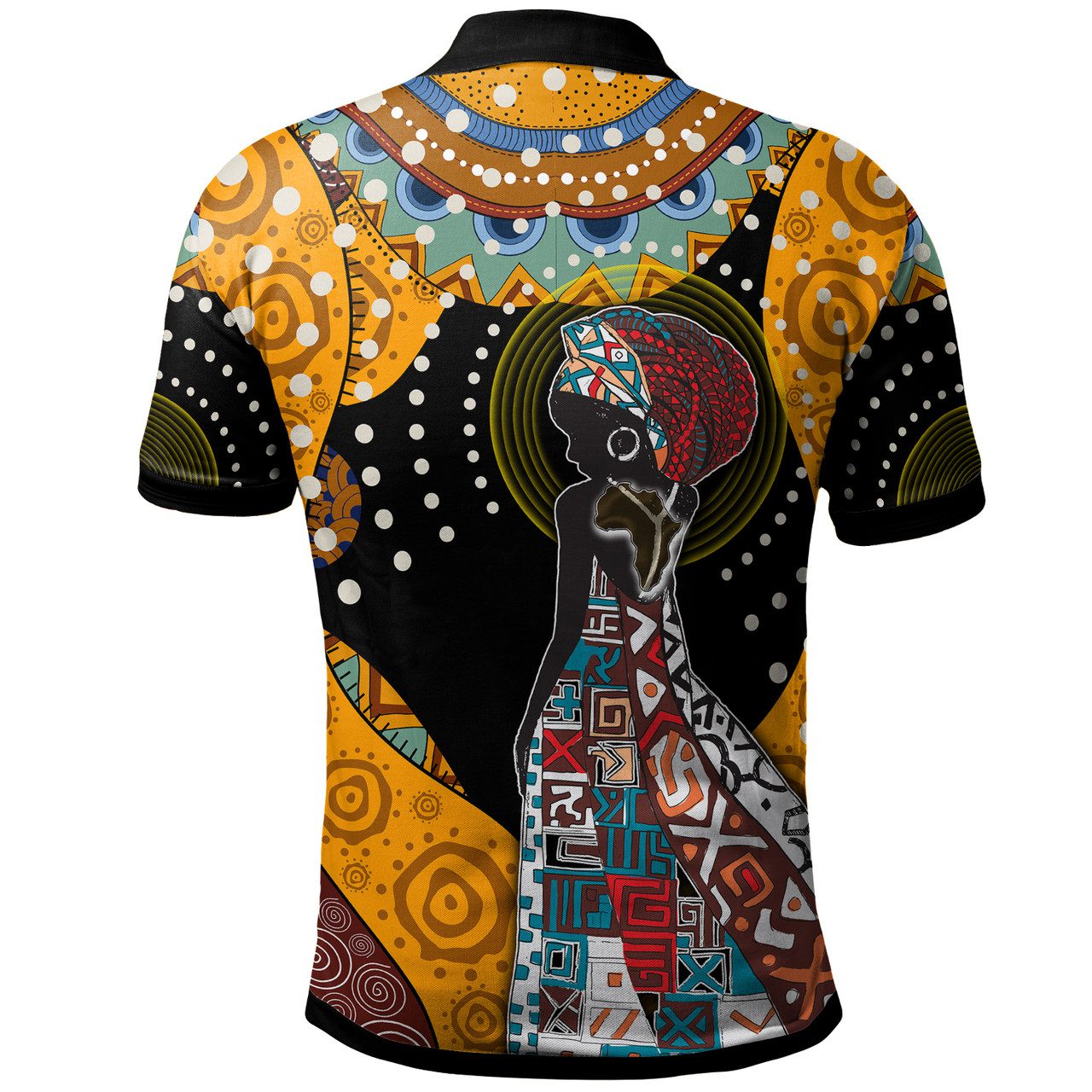 African Woman Polo Shirt – Custom African Women With African Pattern Polo Shirt