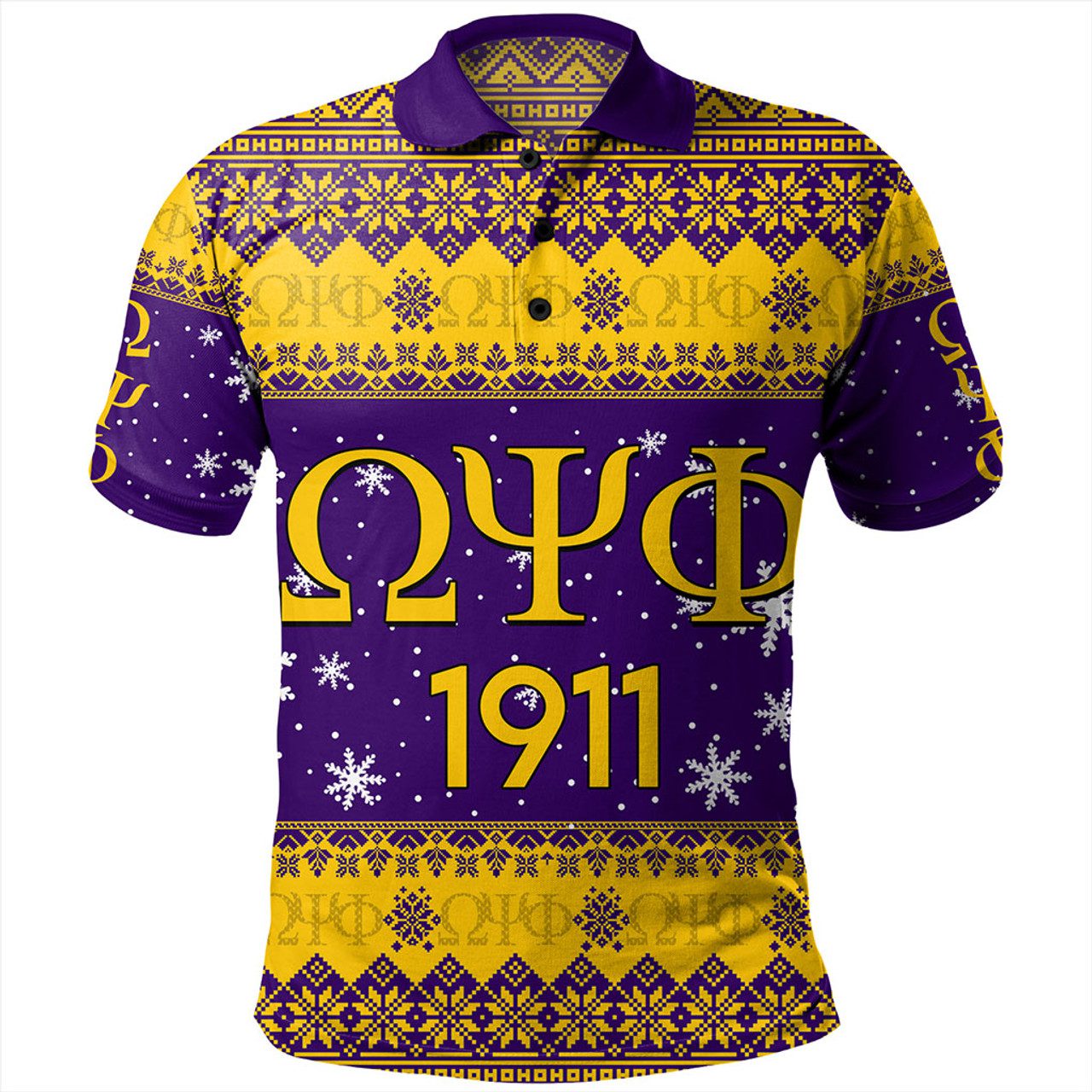 Omega Psi Phi Polo Shirt Fraternity Inc Christmas
