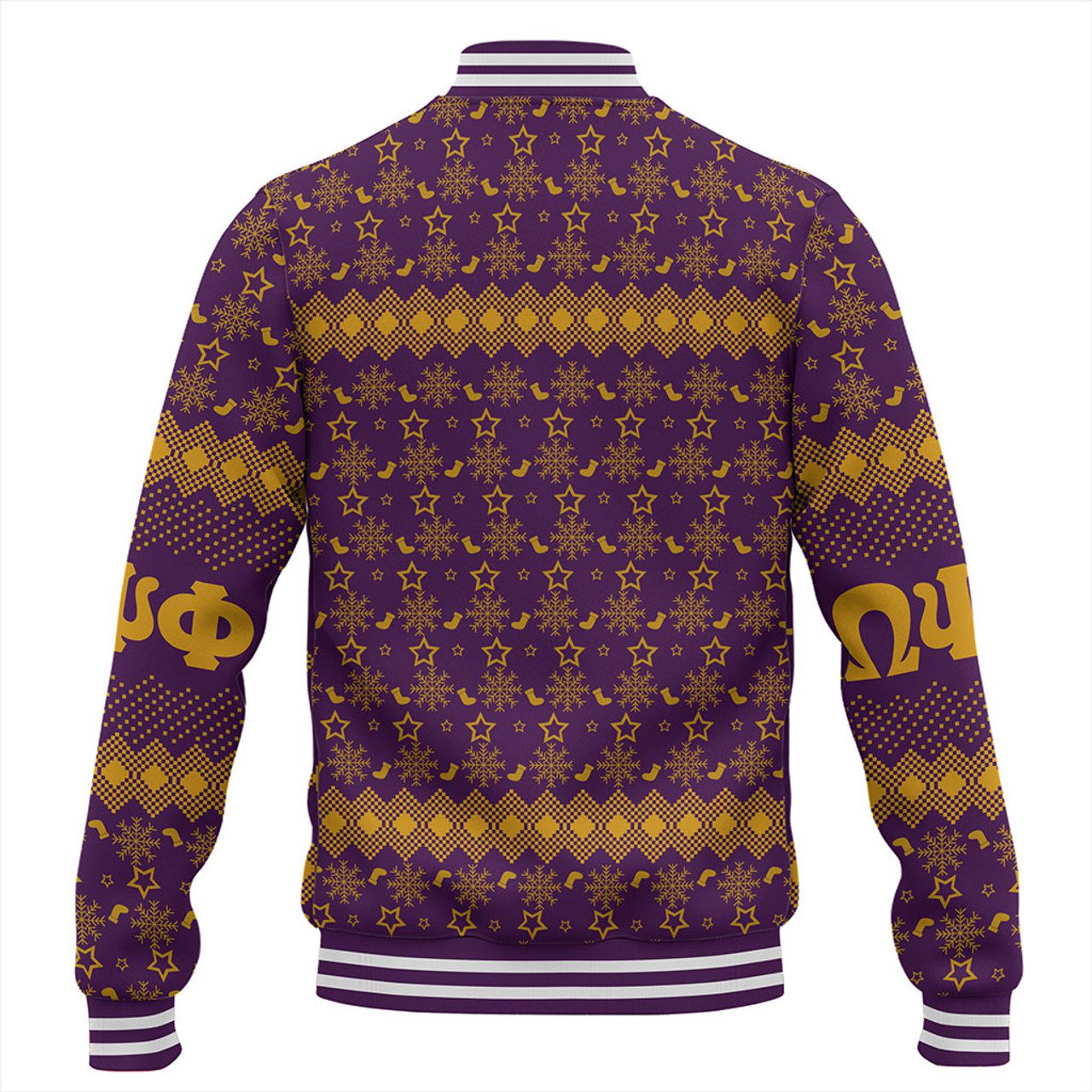 Omega Psi Phi Baseball Jacket Christmas Greek Life