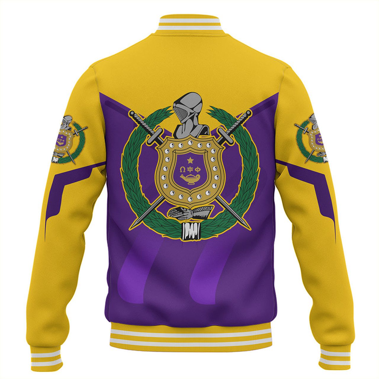 Omega Psi Phi Baseball Jacket Dringking Style