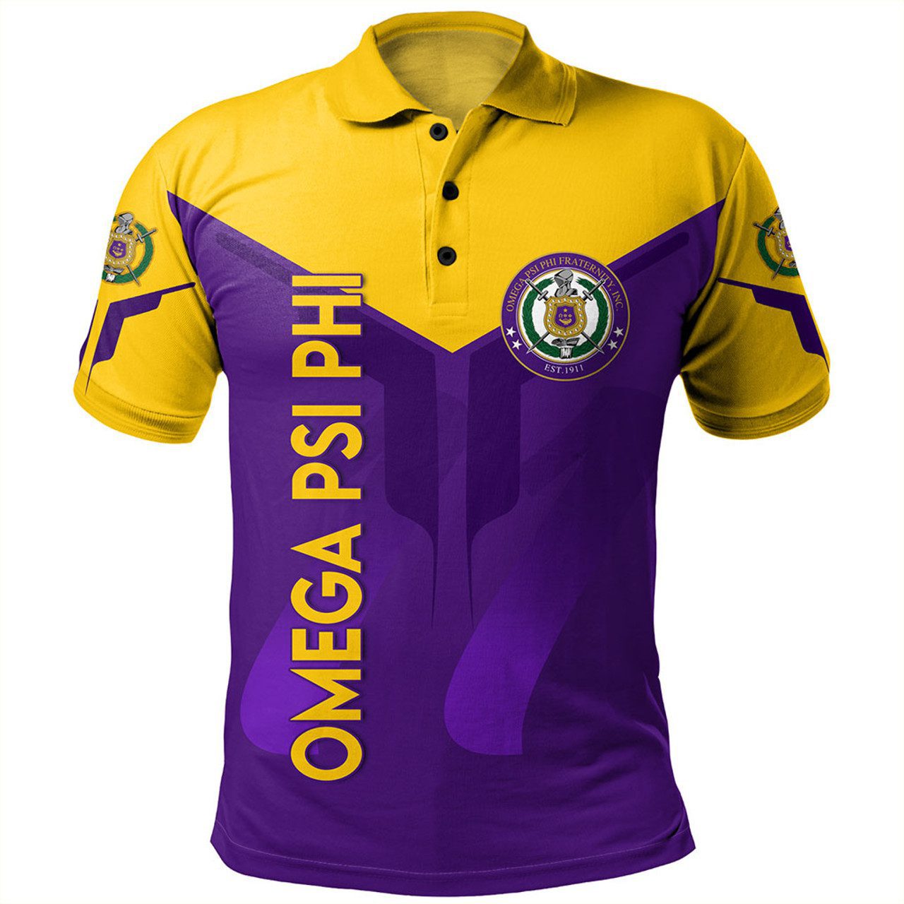 Omega Psi Phi Polo Shirt Dringking Style