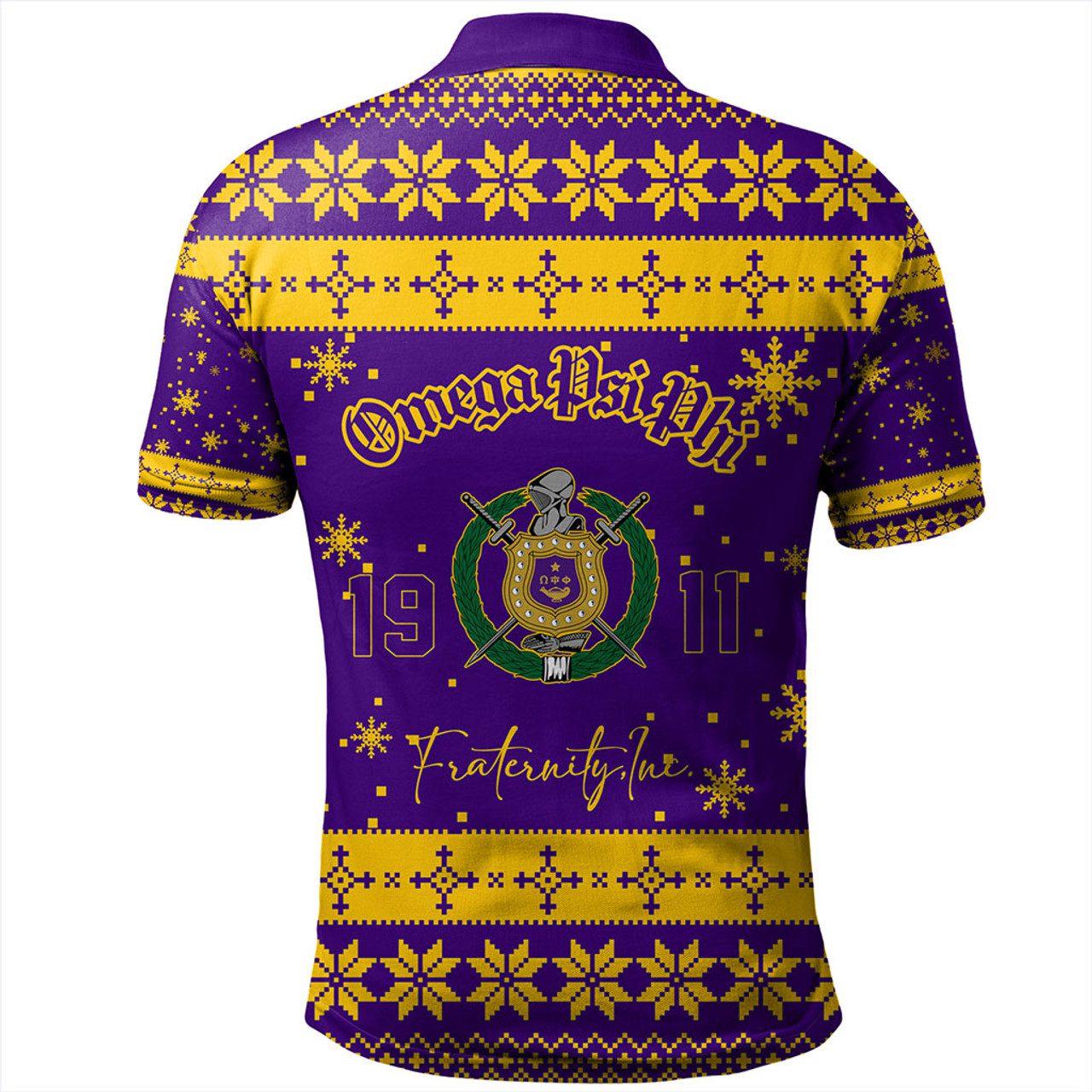Omega Psi Phi Polo Shirt Fraternity Christmas