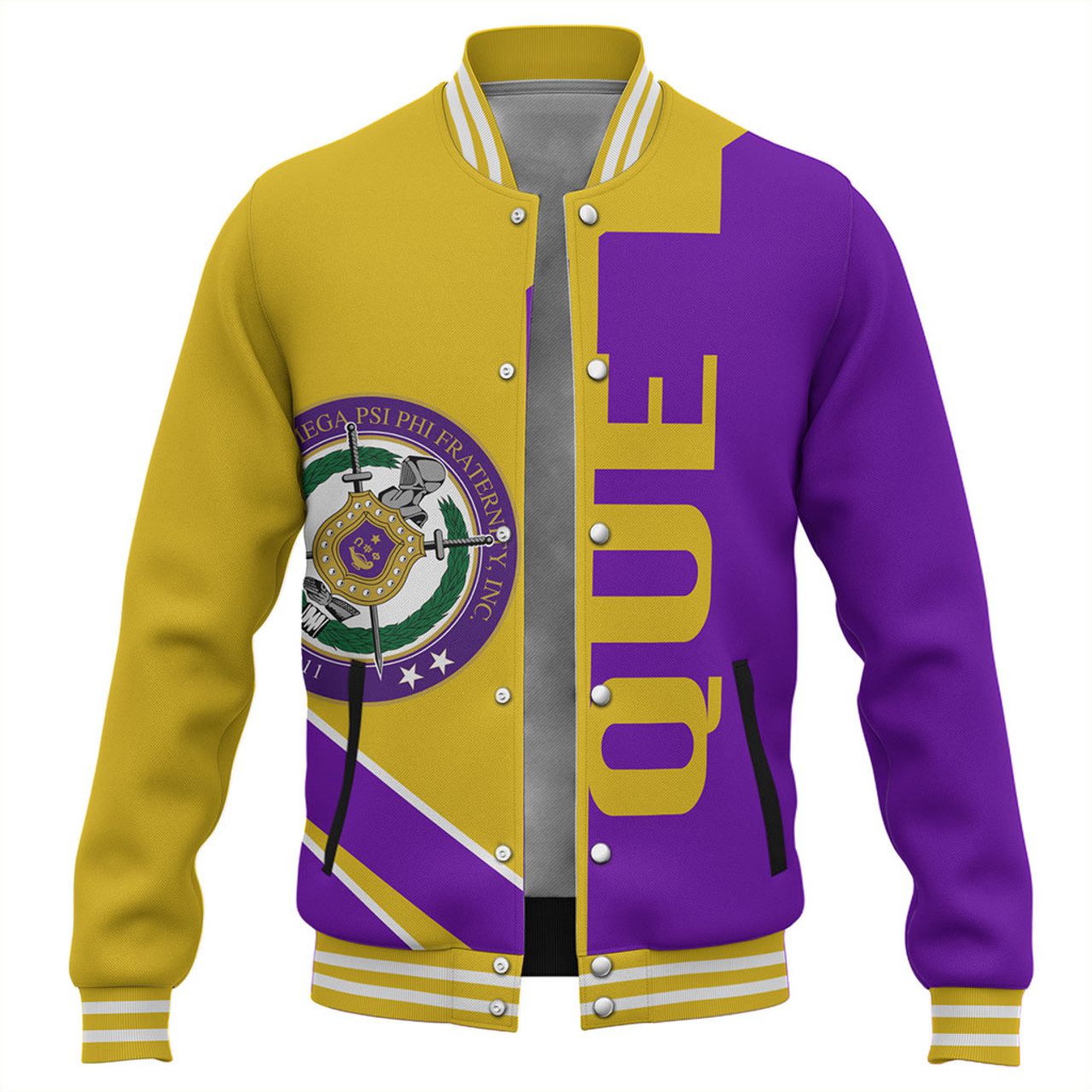 Omega Psi Phi Baseball Jacket Half Concept