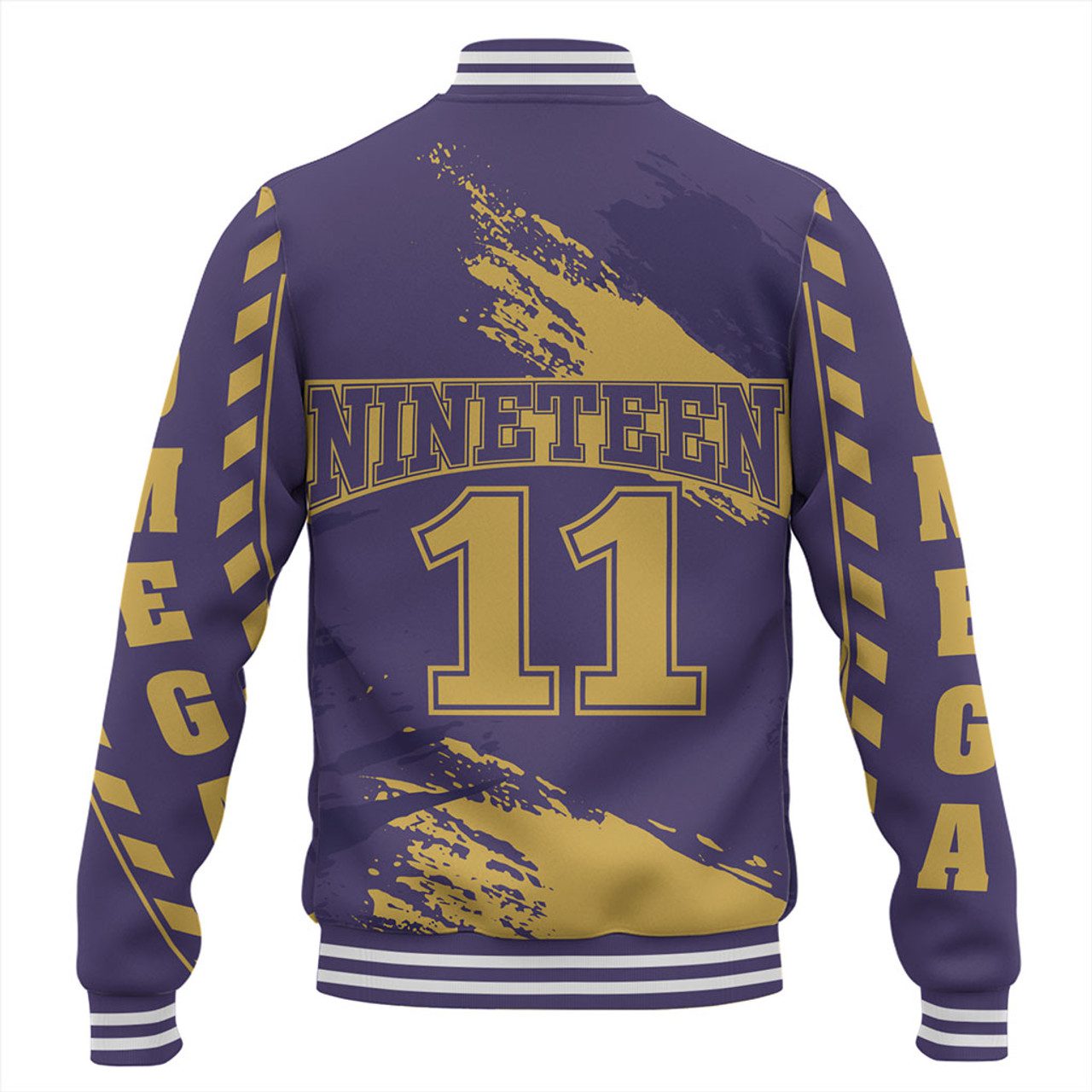 Omega Psi Phi Baseball Jacket Nickname Style Grunge