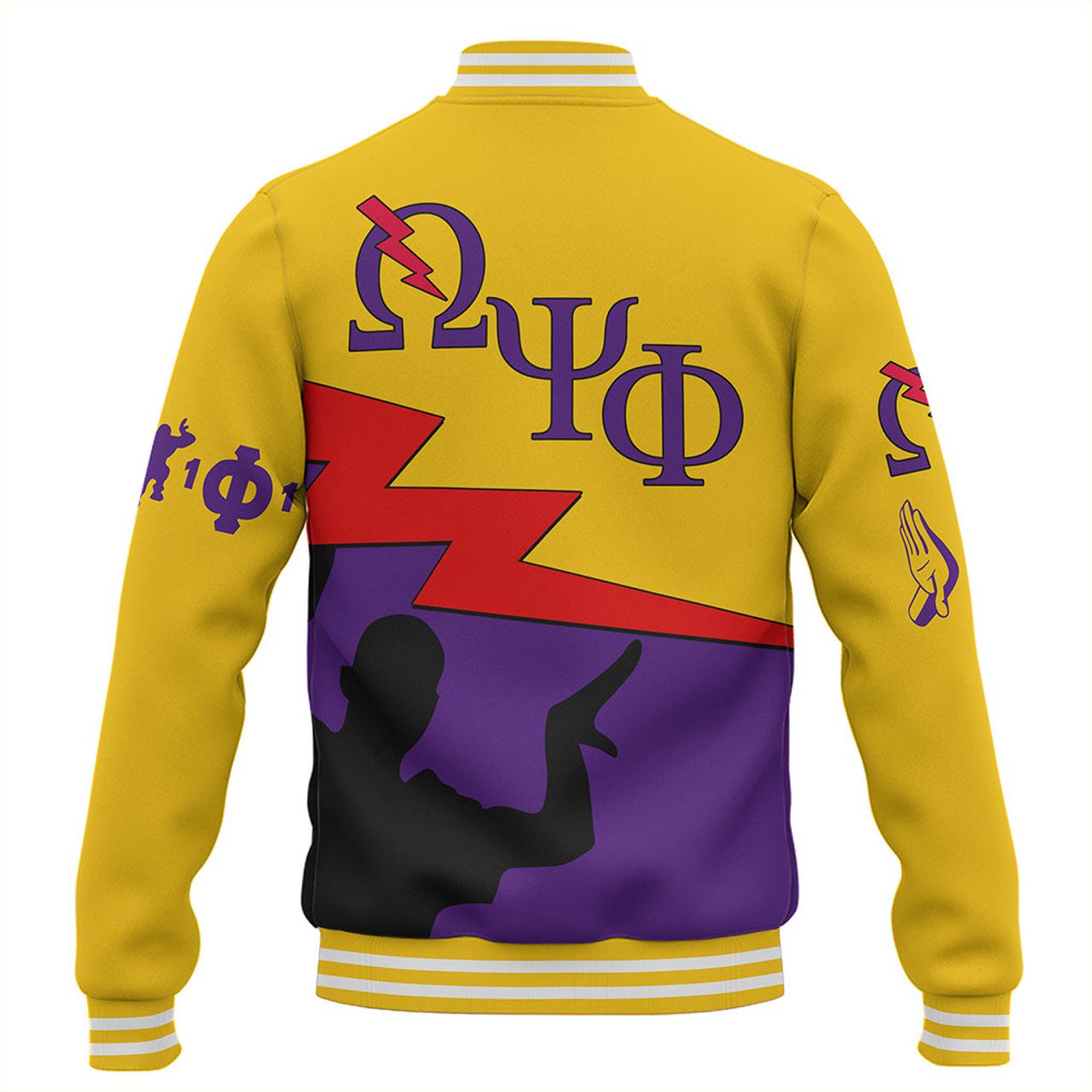 Omega Psi Phi Baseball Jacket Thunder Omega