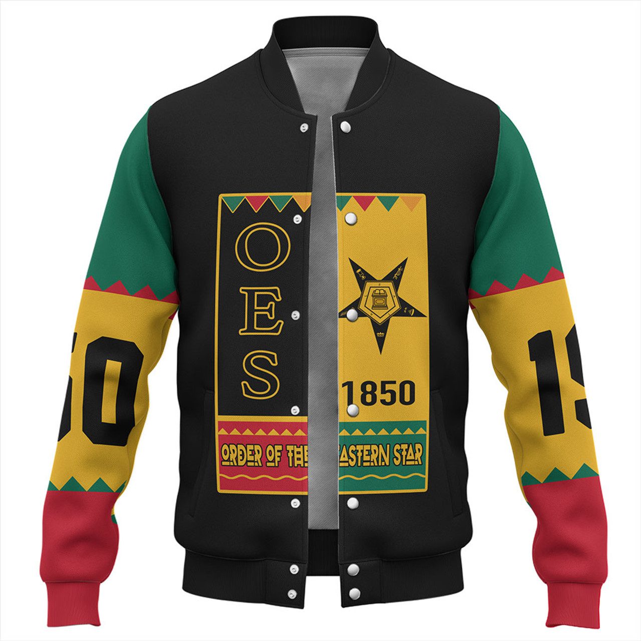 Order of the Eastern Star Baseball Jacket Black History Month