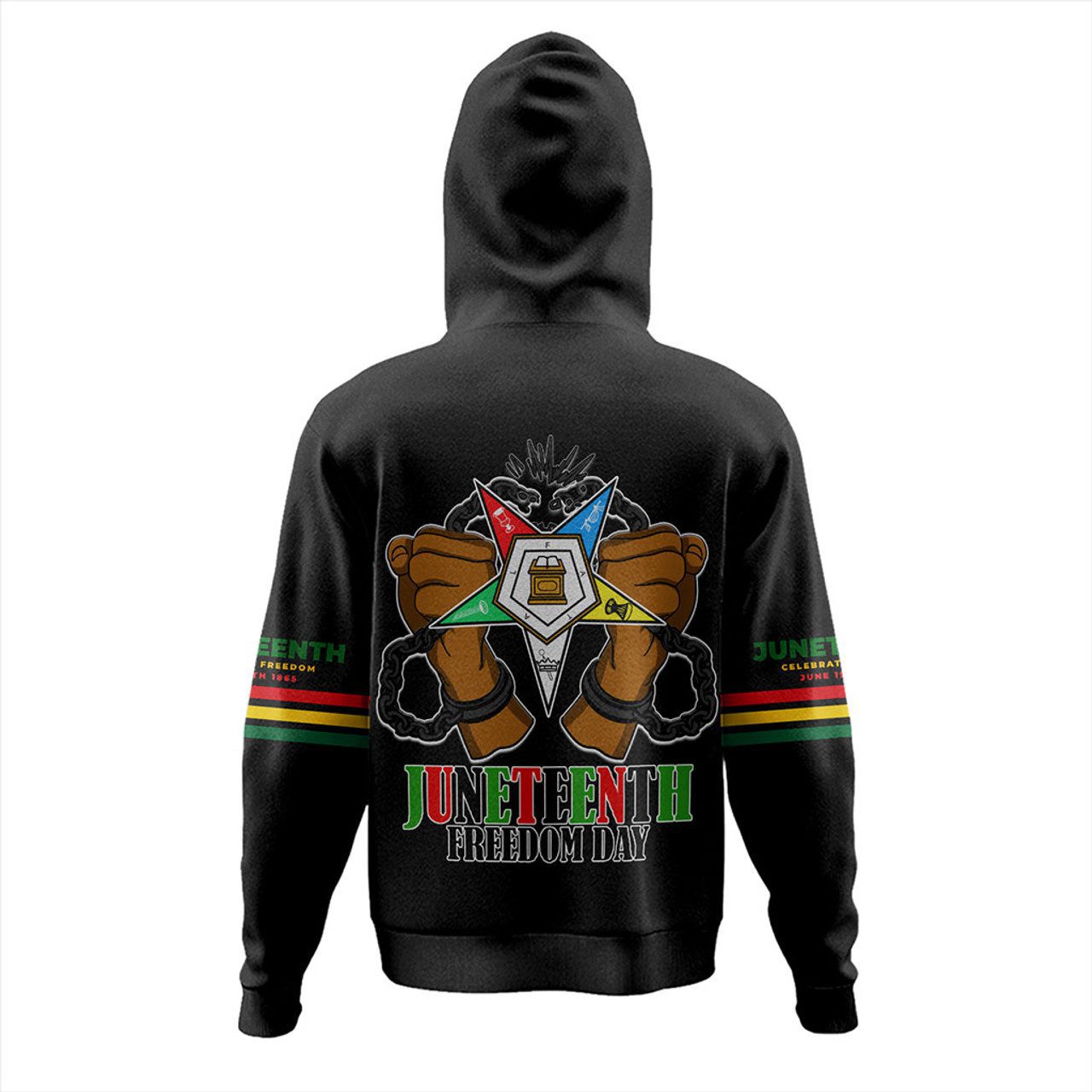 Order of the Eastern Star Hoodie Juneteenth Chain Freedom Day