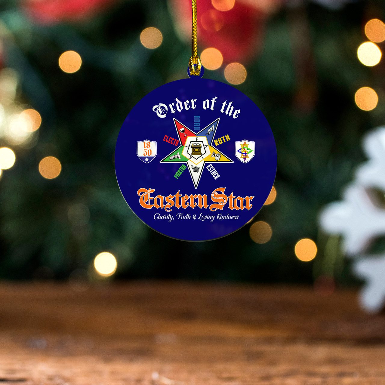 Order of the Eastern Star Acrylic Ornament Letter