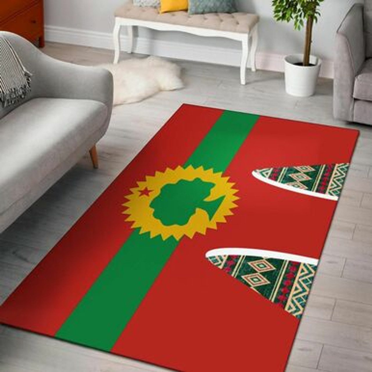 Oromo Area Rug – African Patterns Pattern Style Area Rug