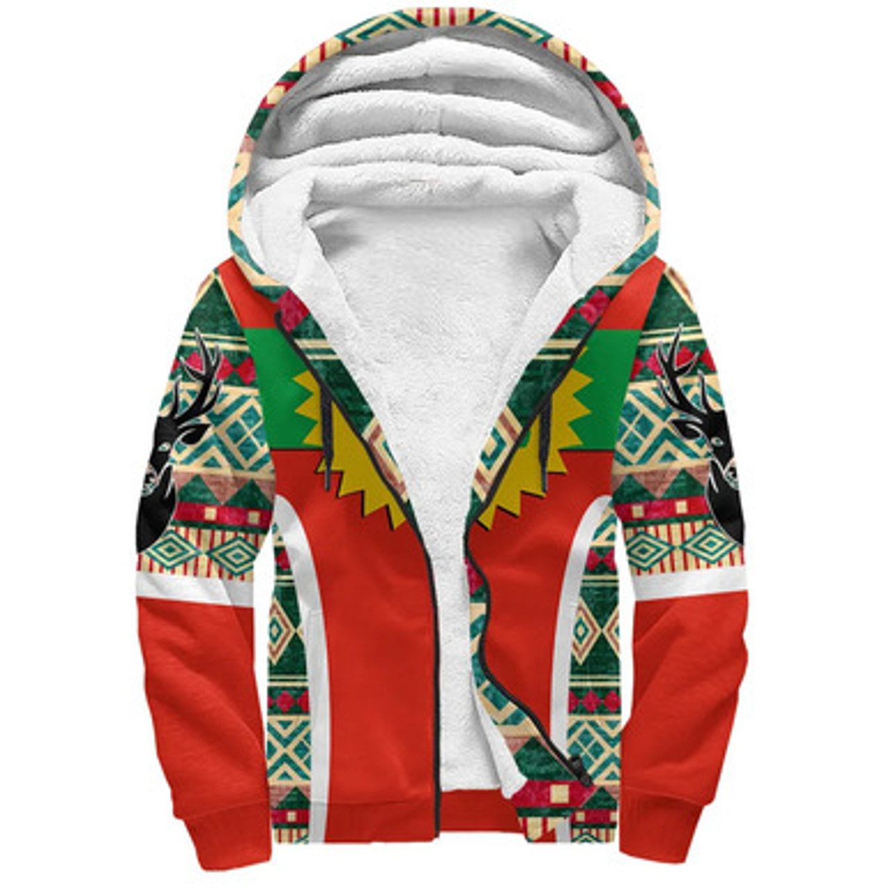 Oromo Sherpa Hoodie – Africa Pattern Style