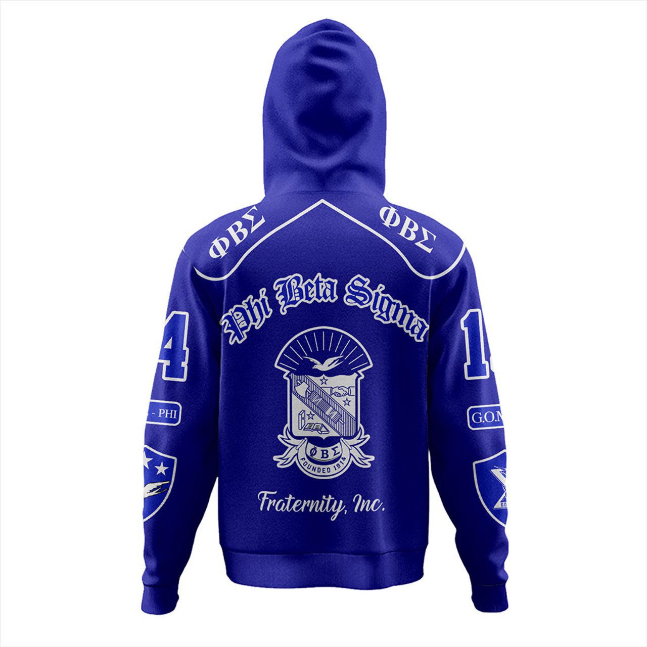 Phi Beta Sigma Hoodie Greek Fraternity Style