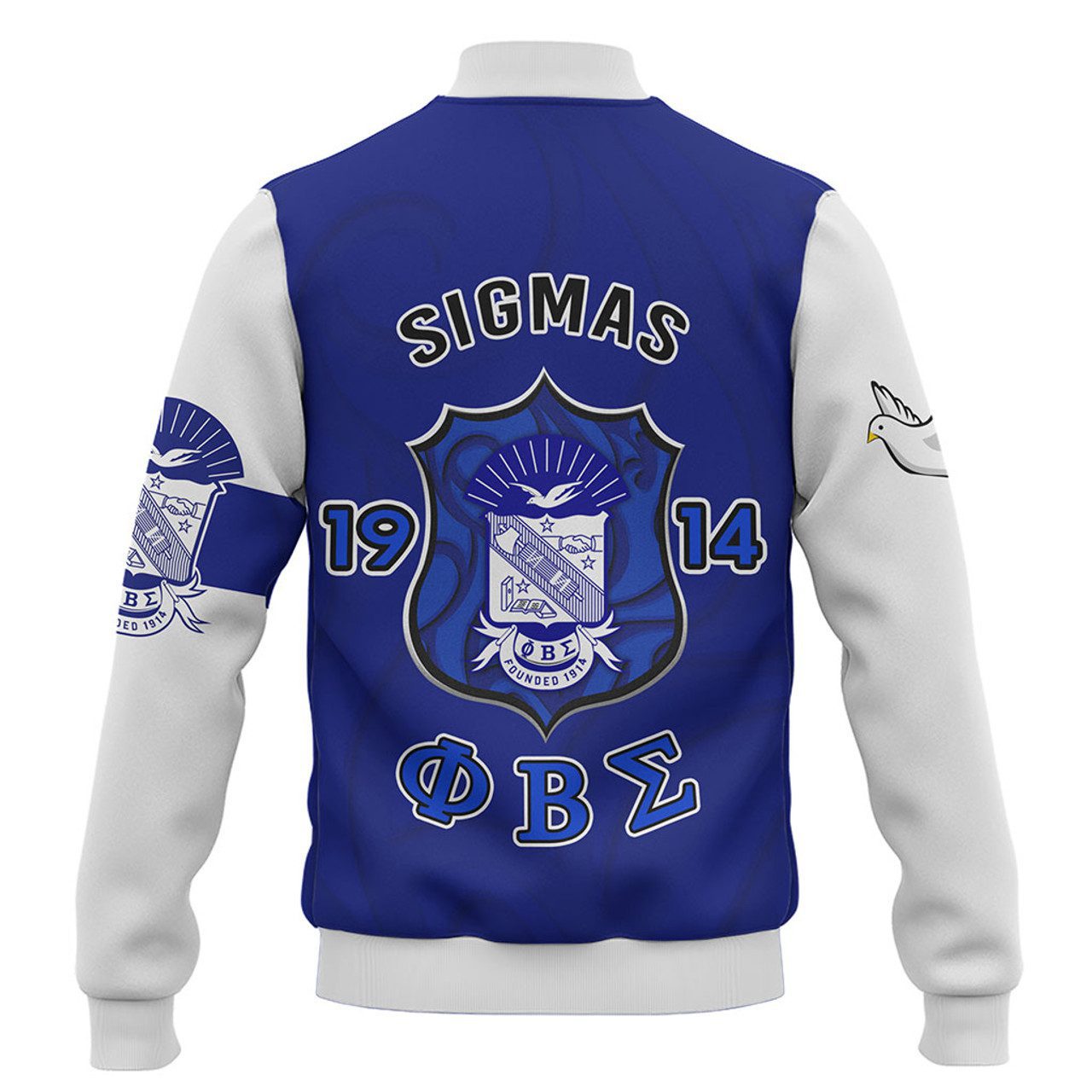 Phi Beta Sigma Baseball Jacket Motto