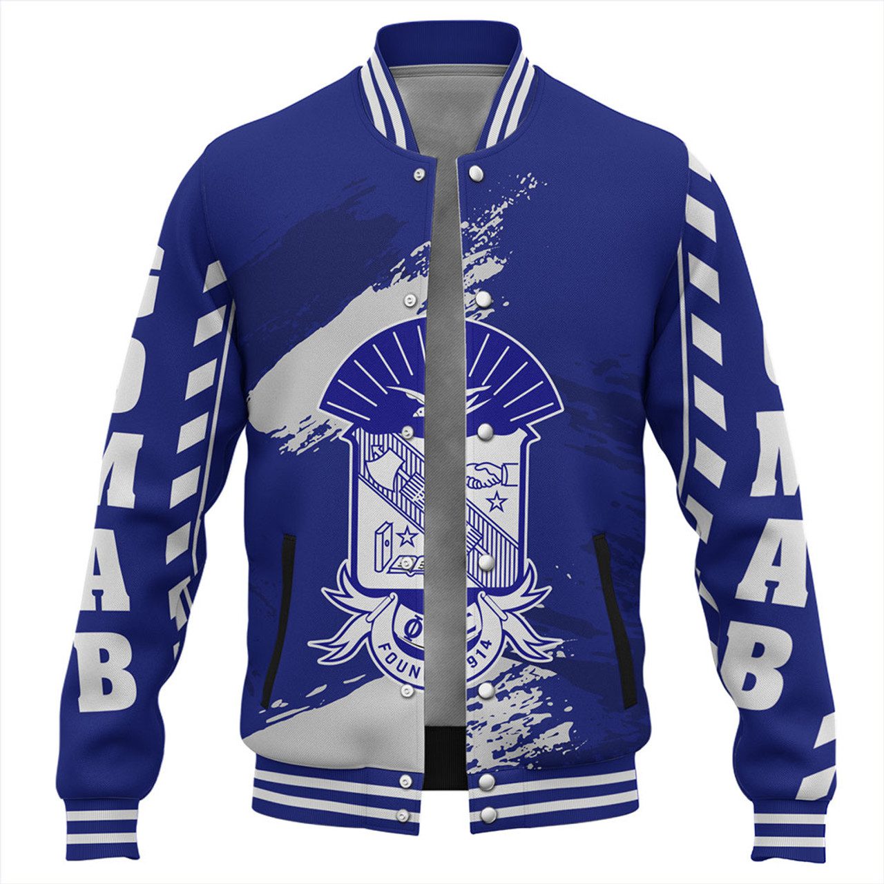 Phi Beta Sigma Baseball Jacket Nickname Style Grunge