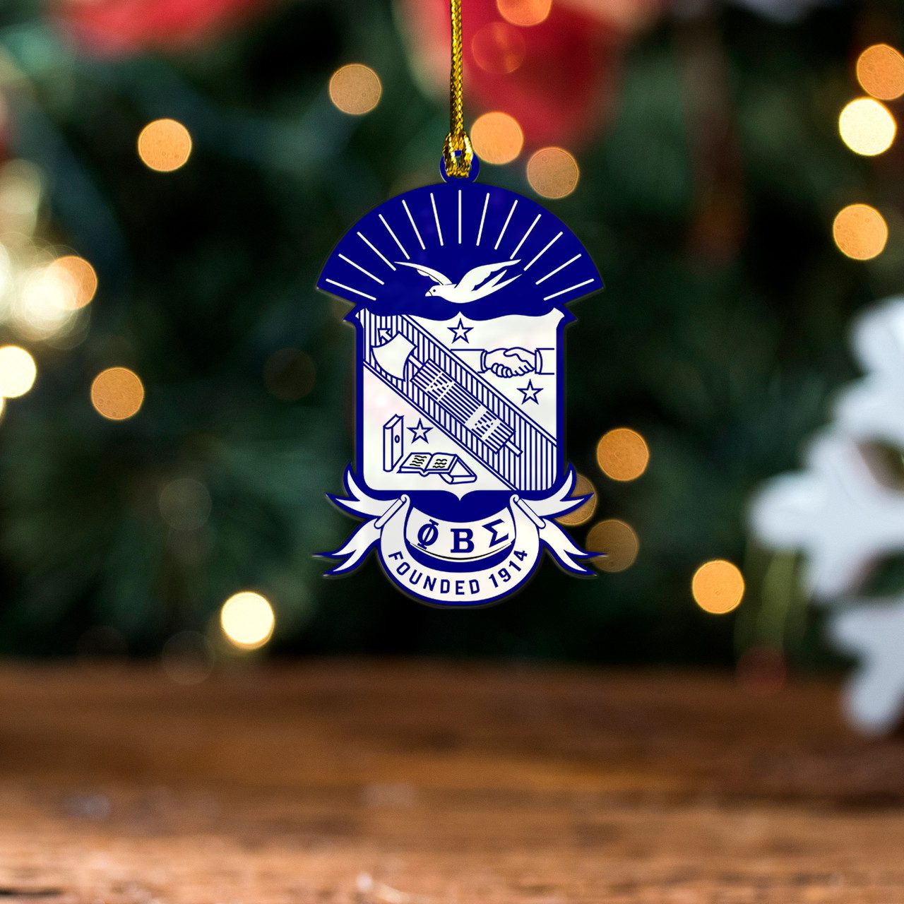 Phi Beta Sigma Acrylic Ornament Crest