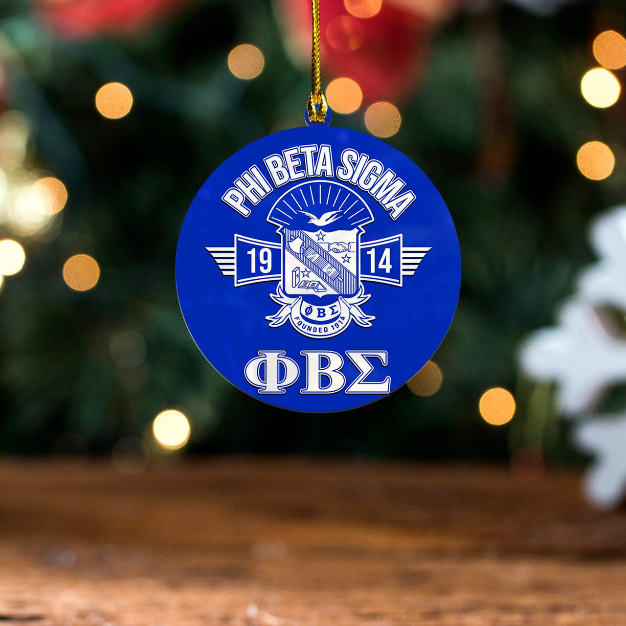 Phi Beta Sigma Acrylic Ornament Shield