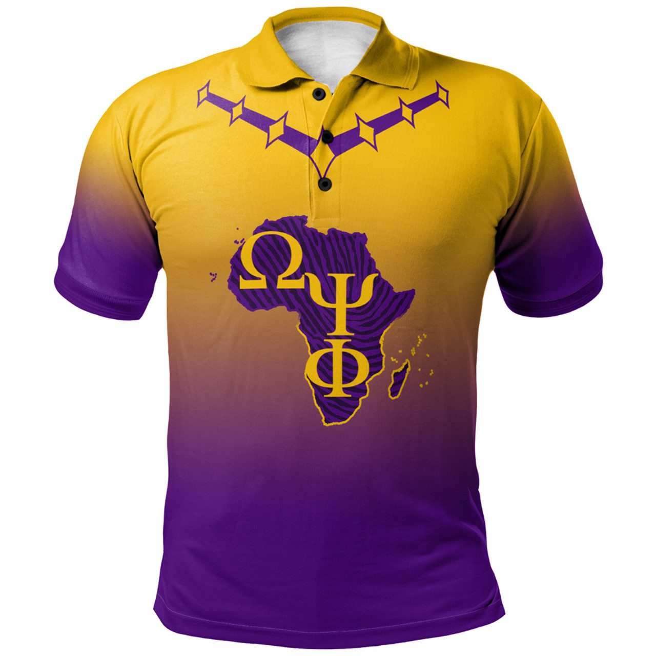 Omega Psi Phi Polo Shirt – Custom Fraternity African Map Polo Shirt